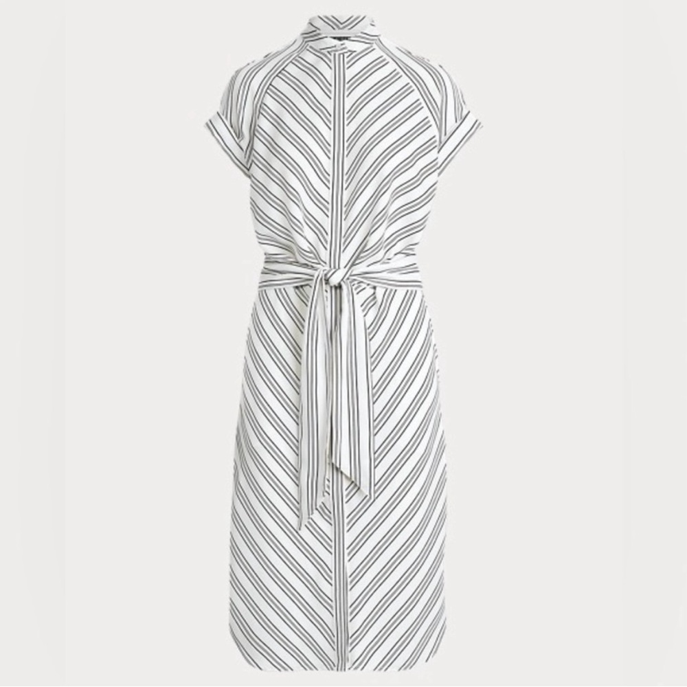 🔥 NWT Lauren Ralph Lauren stripped shirt dress size 14 - Picture 6 of 11